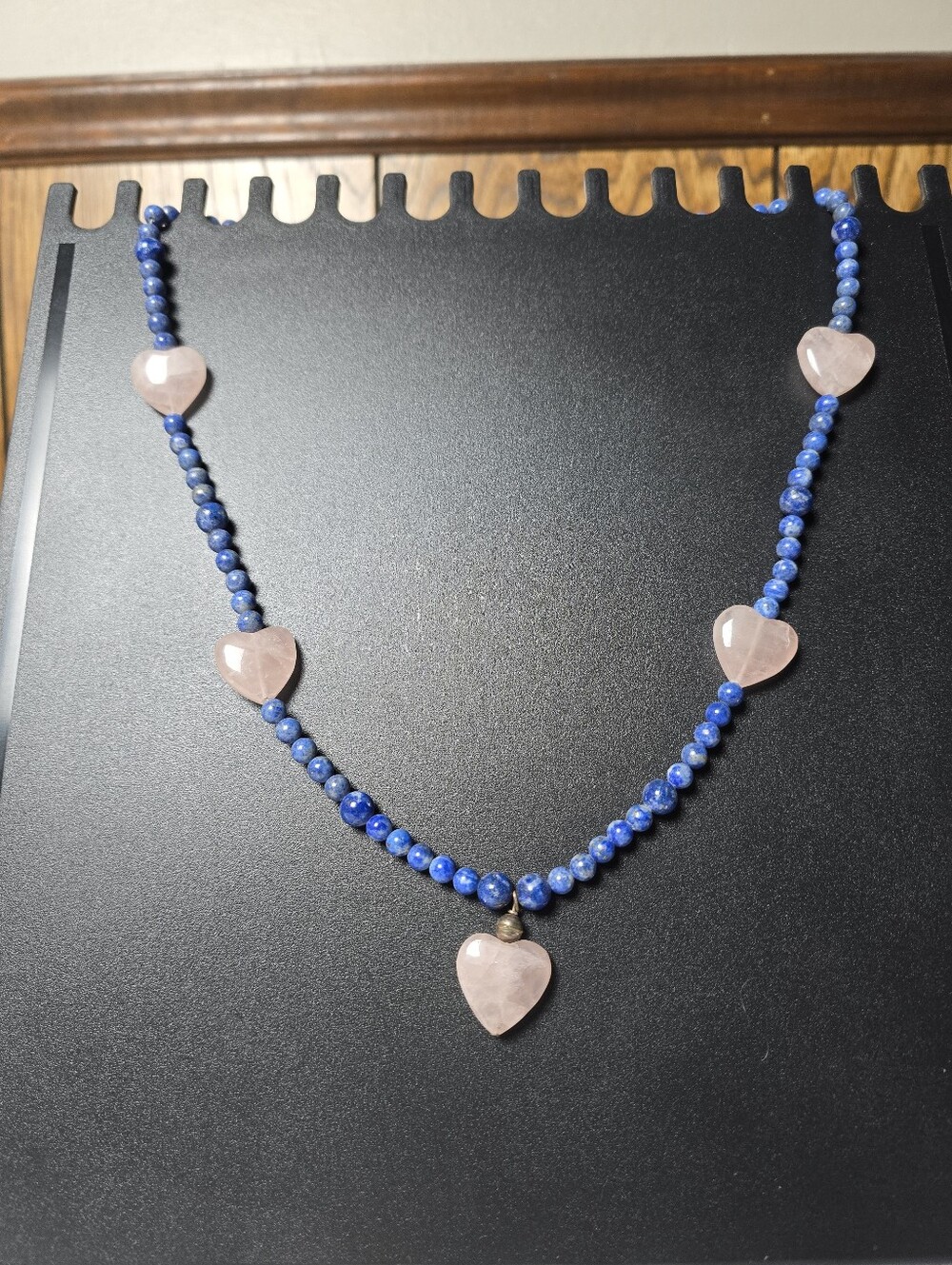Lapis And Rose Quartz Necklace